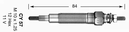 Свеча накаливания d-power NGK 4994